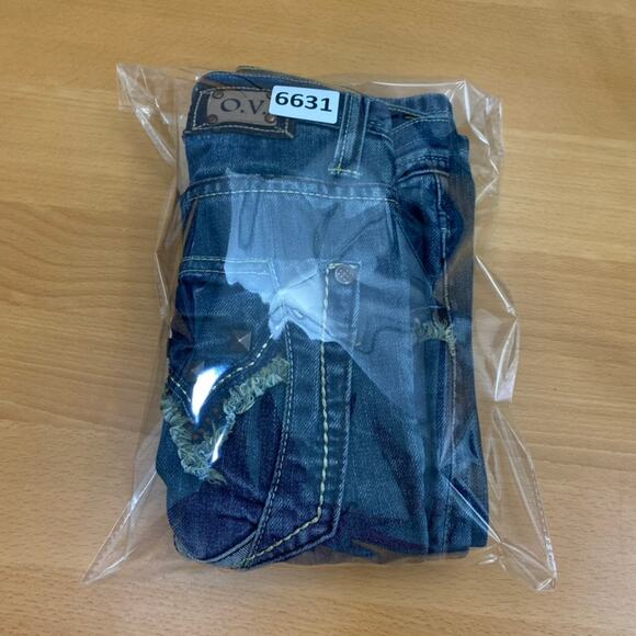 OV Denim Jeans Womens Actual Size 34Wx29L Blue Lift Slim Straight Leg Med Wash - Picture 12 of 12